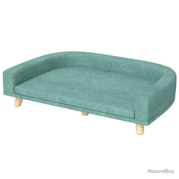 Canap� pour chien grand sur�lev� 98 x 67 x 25 cm d�houssable confort mousse style scandinave en pol