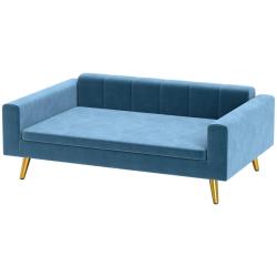 Canap&eacute; pour chien 94 x 59,5 x 31,5 cm coussin moelleux amovible antid&eacute;rapant scandinave contemporai