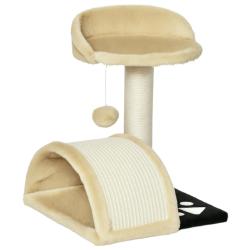 Arbre &agrave; chat griffoir grattoir plateforme 35.5 x 37 x 46 cm stable confortable moderne en panneau d