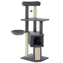 Arbre &agrave; chat centre d'activit&eacute;s multifonctions 48 x 40 x 127 cm repos et griffoir contemporain desi