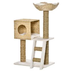Arbre &agrave; chat centre d'activit&eacute;s 57 x 37 x 100,5 cm confort et grattage design &eacute;pur&eacute; en panneau de p