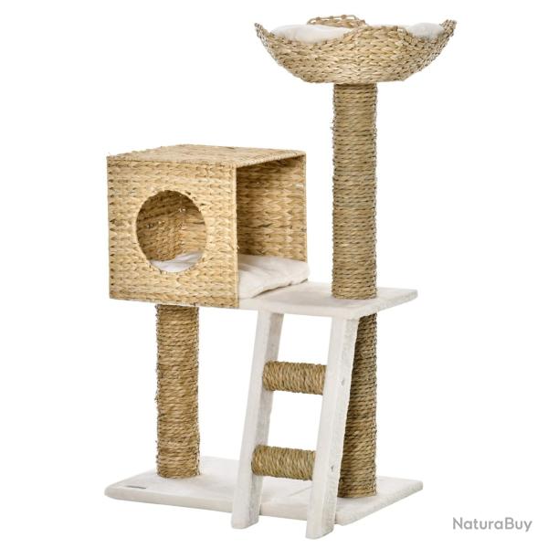 Arbre � chat centre d'activit�s 57 x 37 x 100,5 cm confort et grattage design �pur� en panneau de p