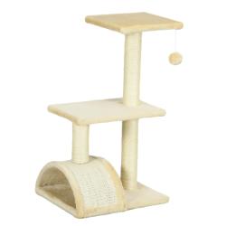 Arbre &agrave; chat griffoir et aire de jeu 40 x 35 x 72 cm assise confortable design moderne salon avec b