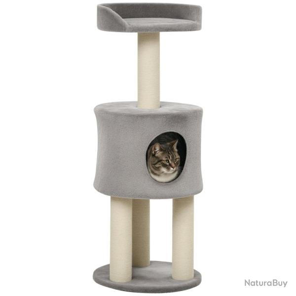 Arbre � chat niche et plate-forme 40 x 103 x 40 cm repos confortable design contemporain en panneau
