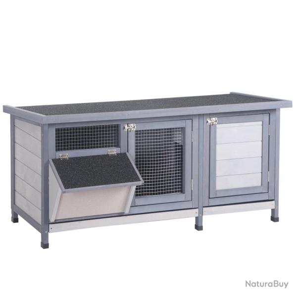 Clapier sur pied mi-ouvert mi-ferm� 112 x 50 x 54 cm entretien facile plateau coulissant style scan