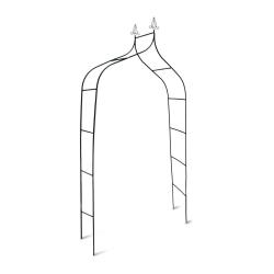 Arche &agrave; rosiers d&eacute;corative vintage jardin support pour plantes grimpantes 200 x 150 x 30 cm en m&eacute;ta