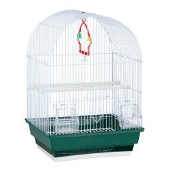 Cage &agrave; oiseaux int&eacute;rieure avec accessoires 70 x 40 x 50 cm nettoyage facile ambiance cosy en plasti
