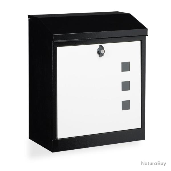 Bo�te aux lettres murale grande XL pour courrier volumineux 53 x 43,5 x 26 cm en acier galvanis� no