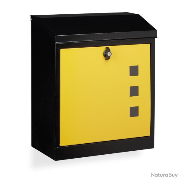 Bo�te aux lettres murale grande XL pour courriers volumineux 53 x 43,5 x 26 cm en acier galvanis� n