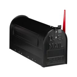 Bo&icirc;te aux lettres r&eacute;tro style am&eacute;ricain 22 x 16 x 48 cm facile &agrave; utiliser d&eacute;corative en acier zingu