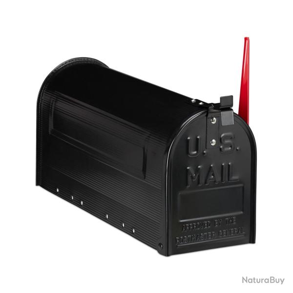 Bo�te aux lettres r�tro style am�ricain 22 x 16 x 48 cm facile � utiliser d�corative en acier zingu