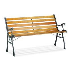 Banc de jardin vintage pour deux personnes 120 x 60 x 80 cm assise confortable et cadre d&eacute;coratif e