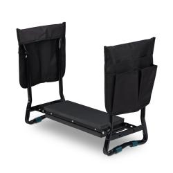 Banc de jardin replie tabouret ergonomique avec coussin 80 x 28 x 40 cm en mousse EVA vert 13_00090