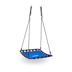Balan&ccedil;oire nid d'oiseau carr&eacute;e jardin 100 x 100 x 20 cm support pour enfants et adultes moderne en