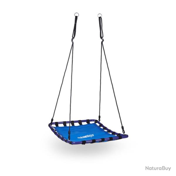 Balan�oire nid d'oiseau carr�e jardin 100 x 100 x 20 cm support pour enfants et adultes moderne en