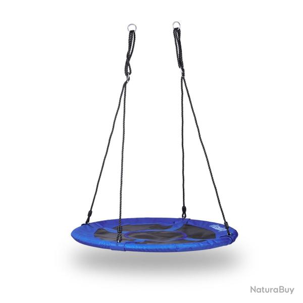 Balan�oire nid d'oiseau ronde jardin pour enfants et adultes confort d'assise moderne 110 cm en nyl