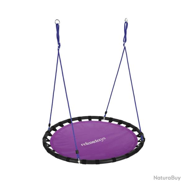Balan�oire nid d'oiseau ronde jardin r�glable hauteur 80 x 120 cm assise confortable style moderne