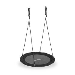 Balan&ccedil;oire nid d'oiseau ronde jardin r&eacute;glable hauteur 85 x 110 cm assise confortable style moderne
