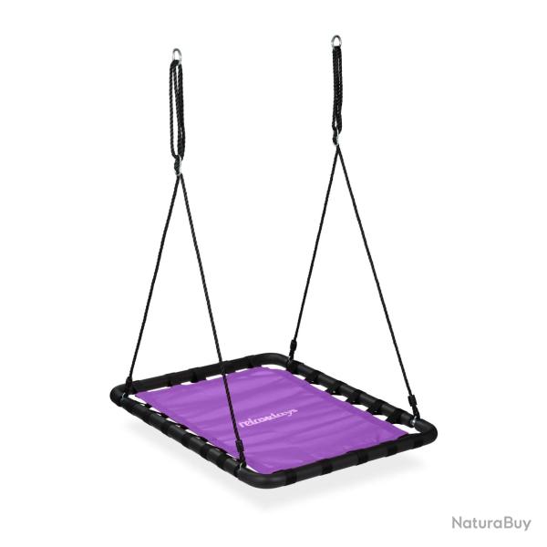 Balan�oire nid d'oiseau rectangulaire jardin surface d'assise confortable et cadre stable 120 x 80