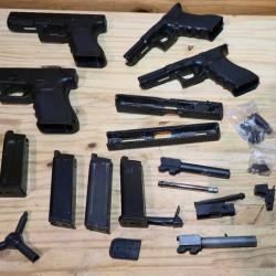 Lot glock pour pi&egrave;ces ou &agrave; r&eacute;parer airsoft