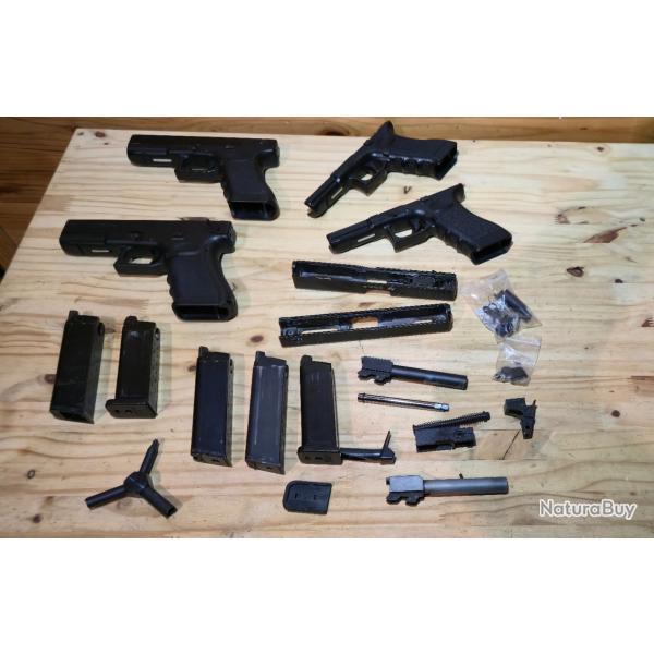 Lot glock pour pi�ces ou � r�parer airsoft