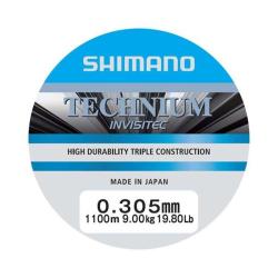 Nylon Shimano Technium Invisitec A Mono Grey Grande Bobine Grey 0.305 9.0kg 1100m