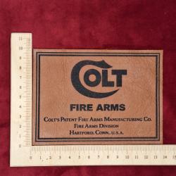 Etiquette en cuir pour coffret Colt #1