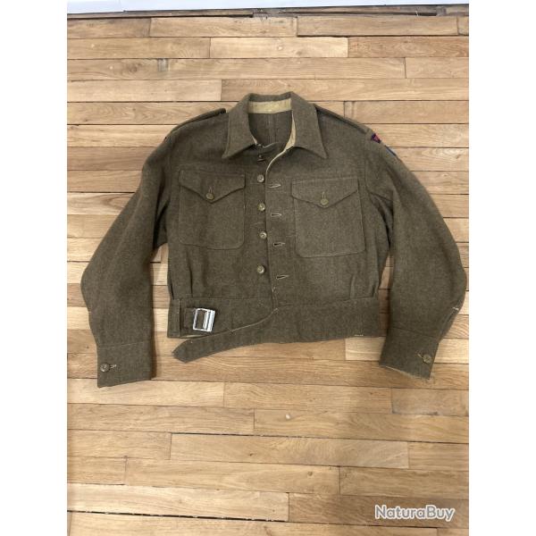 BLOUSON BRITANNIQUE BATTLE DRESS 1940 Nominatif