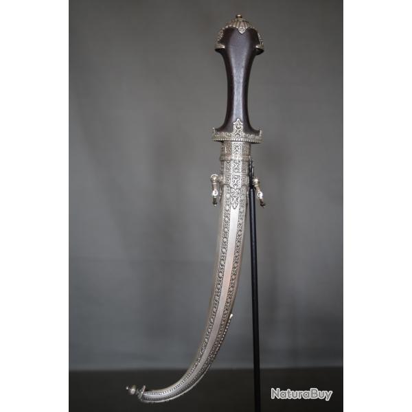 Dague marocaine en argent dite koumya - Maroc, vers 1930-40