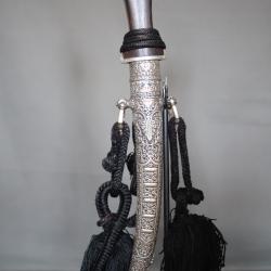 Dague Marocaine Dite Koumya, argent, or et bois - Maroc, fin 19&egrave;me d&eacute;but 20&egrave;me si&egrave;cle