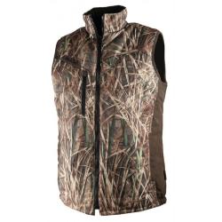 Gilet matelass&eacute; r&eacute;versible Multi-Hunt roseaux 3XL