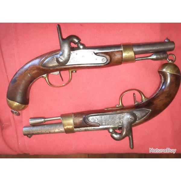RARE PAIRE de Pistolets An 9 T bis r�glementaires