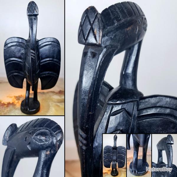 Sculpture de calao Setien, Senoufo, H : 30 cm, L : 17 cm