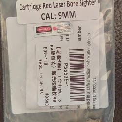 Red dot pour 9 mm, cartouche point rouge.