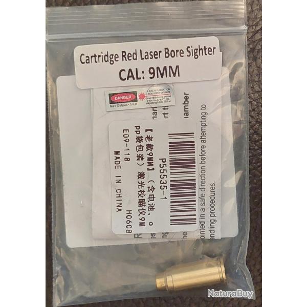 Red dot pour 9 mm, cartouche point rouge.