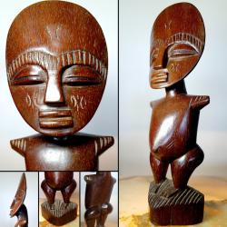 Poup&eacute;e Achanti en bois d'&eacute;b&egrave;ne, H : 29 cm