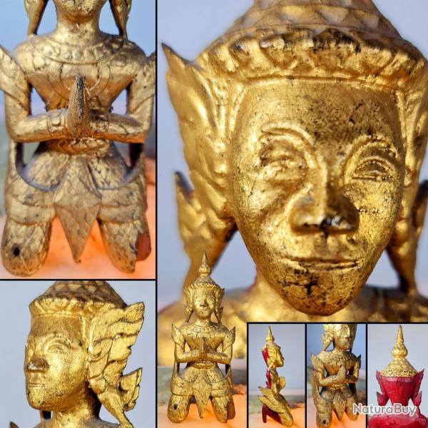 Bouddha en pri�re, H : 23 cm - Sculpture - Tha�lande, collection du Docteur Jean MOREAUX-