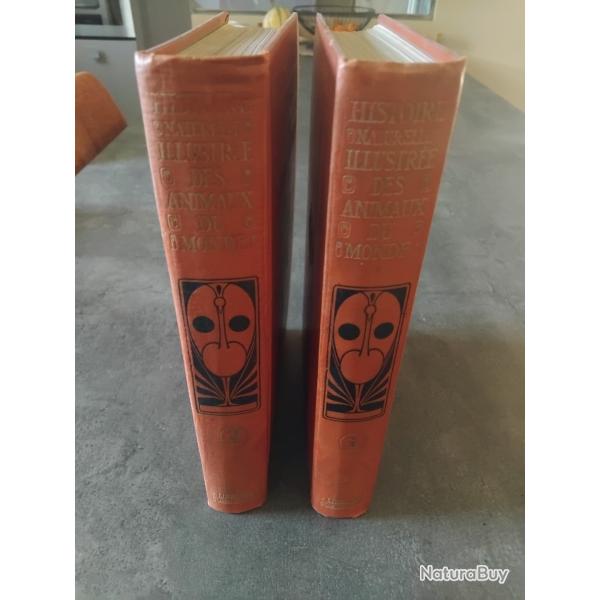Histoire naturelle. Illustres des animaux du monde. tome 1 et 2