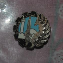 INSIGNE GUERRE ALGERIE PARA 10 &deg; D.P : 60 &deg; CIE QUATIER GENERAL  / 10 &deg; D.P ----DRAGO PARIS G.1252