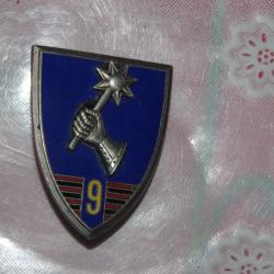 INSIGNE GUERRE ALGERIE :  9 &deg; REGIMENT CHASSEURS AFRIQUE / DIS. AURES NEMENCHA ---A.B.P  G.1298