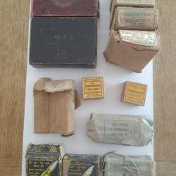 Lot de bo&icirc;tes vides de cartouches historiques