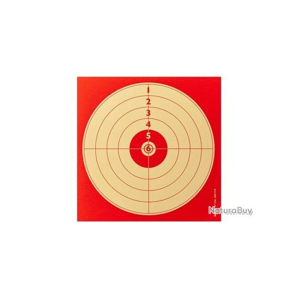 Cibles carton rouges 14x14 cm par 100