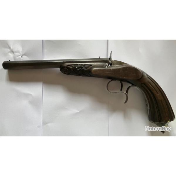 Pistolet de salon et de tir XIX �me - Type Flobert