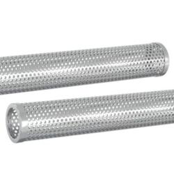 Tubes fumoir acier inox 304 argent&eacute; &Oslash;5x30 cm pellets lot 2