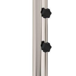 Tube base parasol acier inoxydable &Oslash;5,5x30 cm r&eacute;glable r&eacute;sistant intemp&eacute;ries