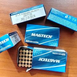 lot de 10 boites de 50 munitions Magtech 22LR Standard Velocity 40gr
