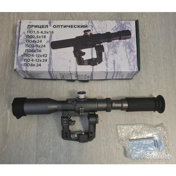 Lunette PO 4-12�42 FFP pour SVD Dragunov