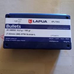 Ogives Lapua scenar 155gr