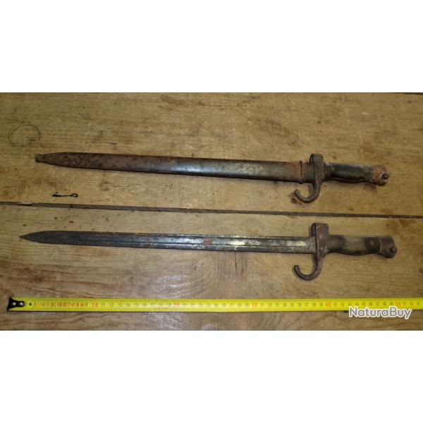 Lot de Baionnettes de mousqueton WWI