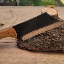 Machette / hachoir artisanale forg&eacute;e
